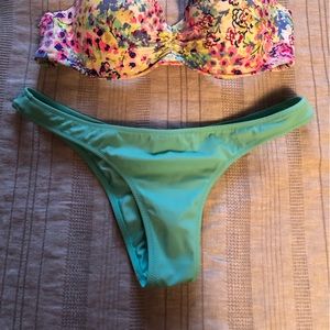 Victoria Secret Cheeky Bottoms, small, never worn, new without tags. Teal color